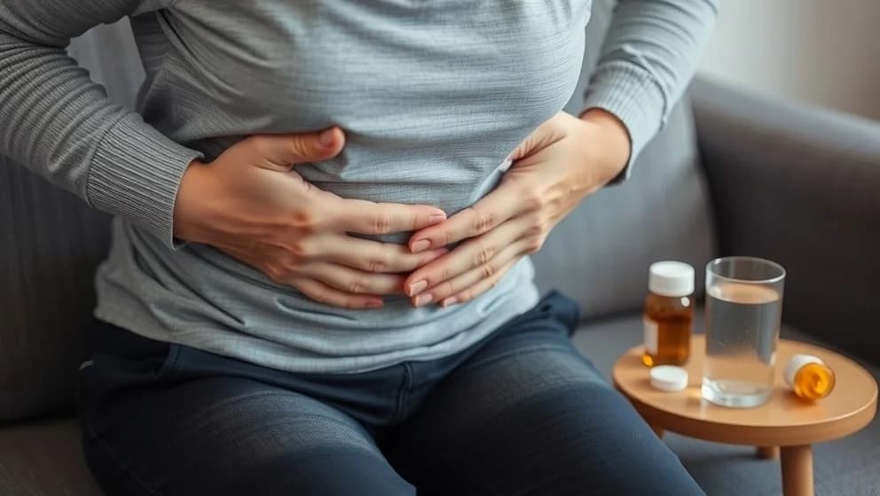 Ont i övre delen av magen vad beror det på