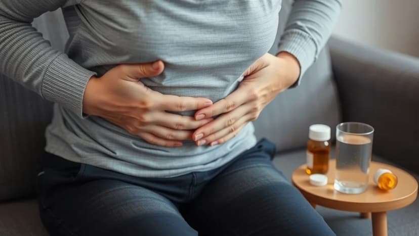 Ont i övre delen av magen vad beror det på